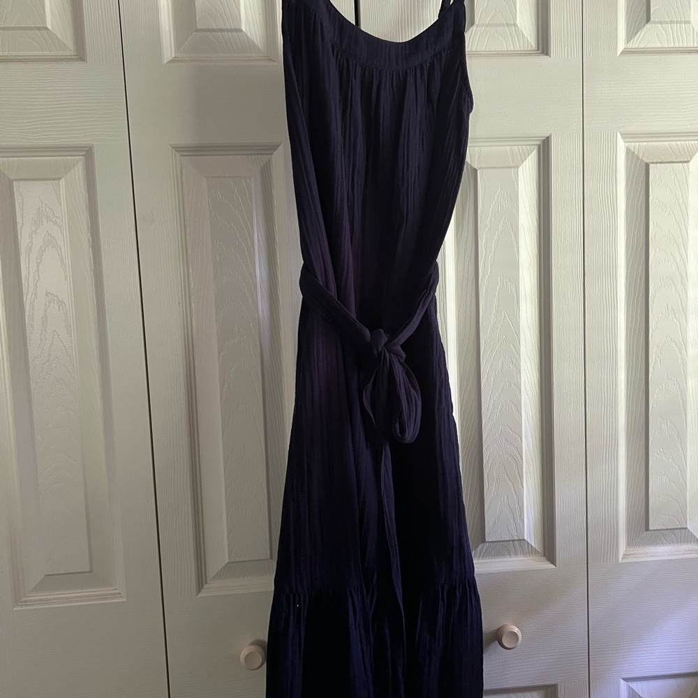 Gap Navy Linen Maxi SunDress XS
